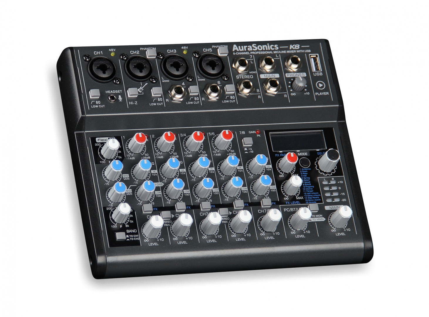 AuraSonics K8 компактный микшерный пульт в Пугачеве