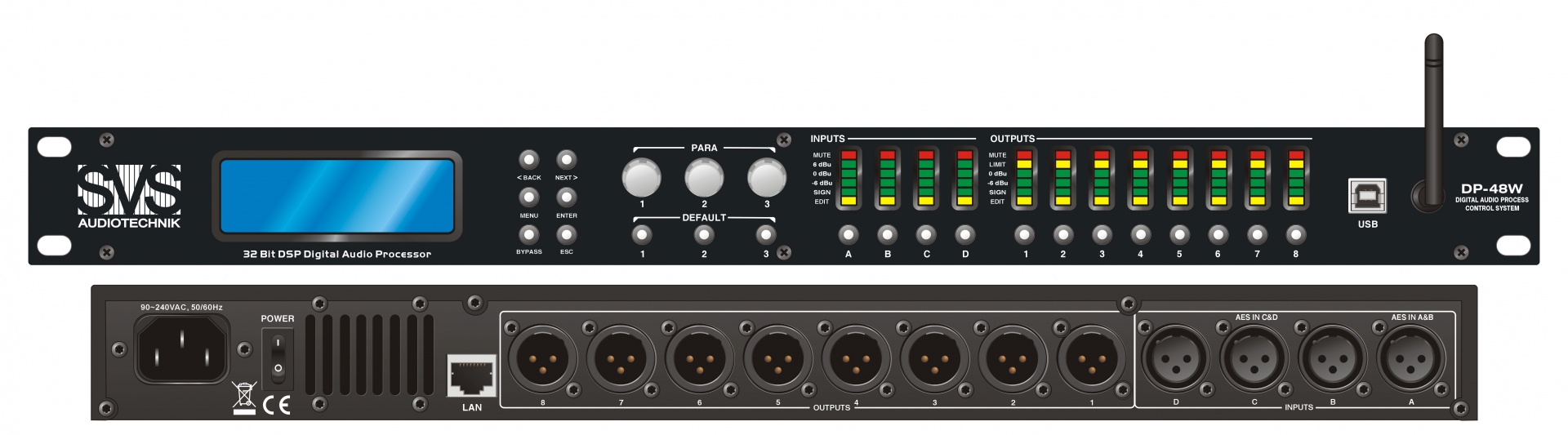 SVS Audiotechnik DP-48W Цифровой процессор: 4 входа 8 выходов в Пугачеве