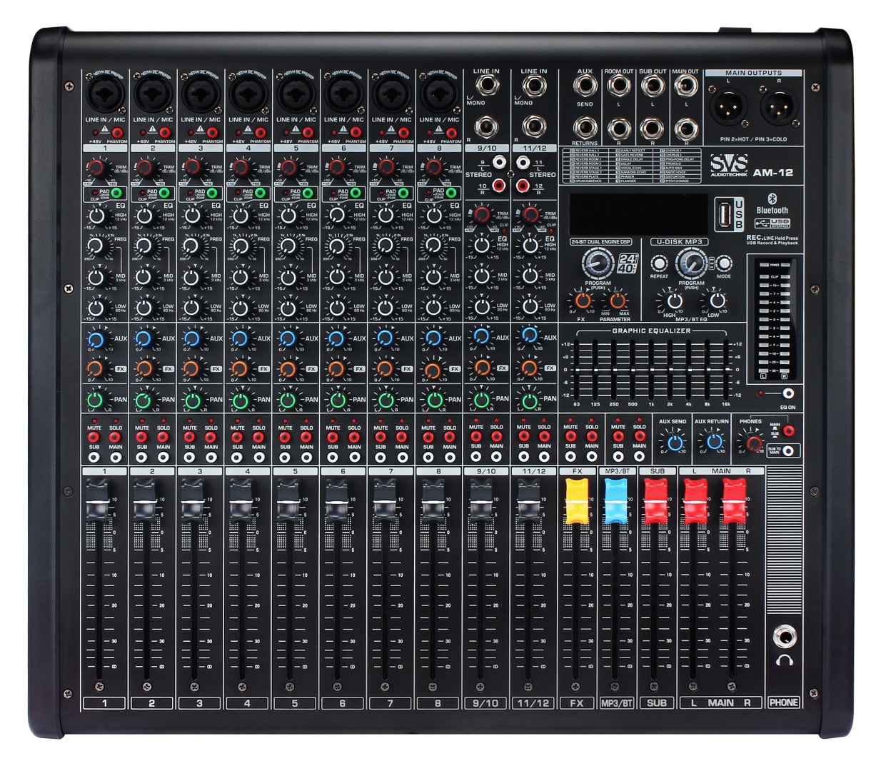 SVS Audiotechnik mixers AM-12 Микшерный пульт аналоговый, 12-канальный в Пугачеве