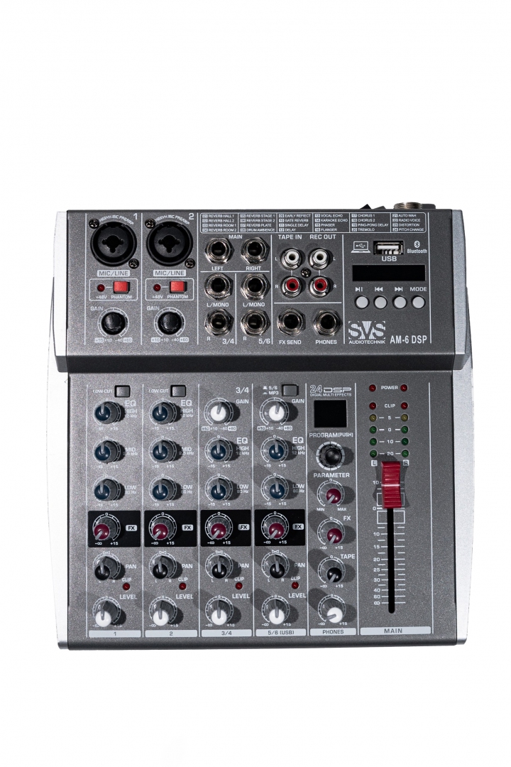 SVS Audiotechnik mixers AM-6 DSP Микшерный пульт аналоговый, 6-канальный SVS Audiotechnik mixers в Пугачеве